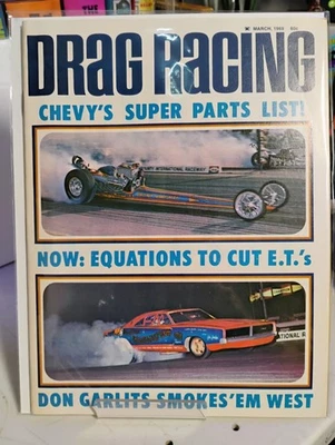 March 1969 Vintage Drag Racing Magazine Bagged And Boarded Nice! - Image 1 of 3