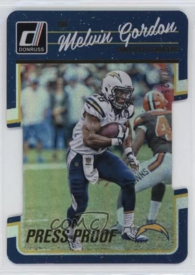 2016 Donruss Press Proof Gold Die-Cut /25 Melvin Gordon #247 - Image 1 of 2