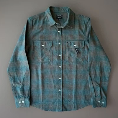 Brixton Franela S Multicolor Manga Larga Abotonada Ropa de Trabajo Pesada Colorado Nuevo con Etiquetas Foto 1 de 4