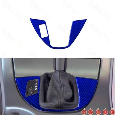 Pegatina de cubierta de panel de transmisión de fibra de carbono para BMW X5 2000-2006 azul Foto 1 de 4