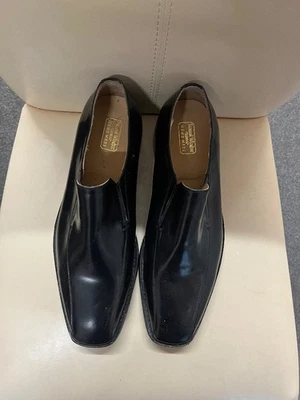 Men's Dress Shoes, Black, Size-8 1/2, Samuel Windsor, RPP:£99.95 CG S23 - Image 1 of 4