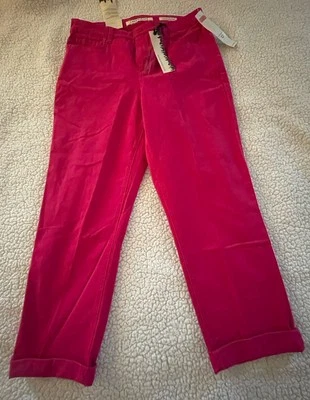 Jones New York Chelsea Puños Capri Mujer Talla 12 Mediano Rosa Jeans Foto 1 de 4