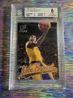 Kobe Bryant 1996 Fleer Ultra Platinum Medallion #P52 Rookie BGS 6 💥🐐💎 - Imagem 1 de 2