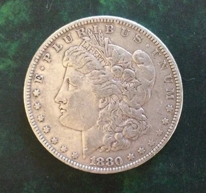 1880 Morgan Silver Dollar - Picture 1 of 2