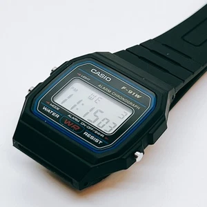Casio Standard F-91W-1JH Men's Standard Wristwatch Digital 30mm From Japan - Picture 1 of 7