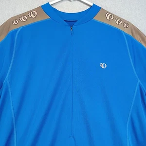Pearl Izumi XL Radtrikot blau Performance feuchtigkeitsableitend Retro Schulter  - Bild 1 von 13