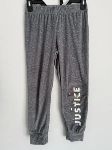 Girls Justice Reindeer Christmas Pajama Pants Jogger Heather Gray Size SMALL 7-8 - Picture 1 of 3