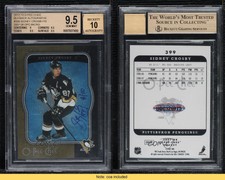 2012-13 O-Pee-Chee Buyback Auto /10 Sidney Crosby #399 BGS 9.5 GEM MINT Auto