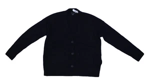 J Crew AQ377 Black Long Sleeve Supersoft Yarn Cropped Cardigan Sweater Womens S - Picture 1 of 8