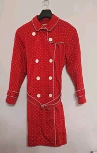 Gabardina Bandolino elástica roja con lunares blancos botones grandes ajustables - Imagen 1 de 24