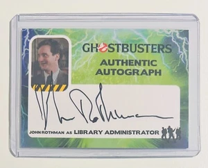 Autógrafo Auténtico Cazafantasmas John Rothman como Administrador de Biblioteca (JRO) - Imagen 1 de 2