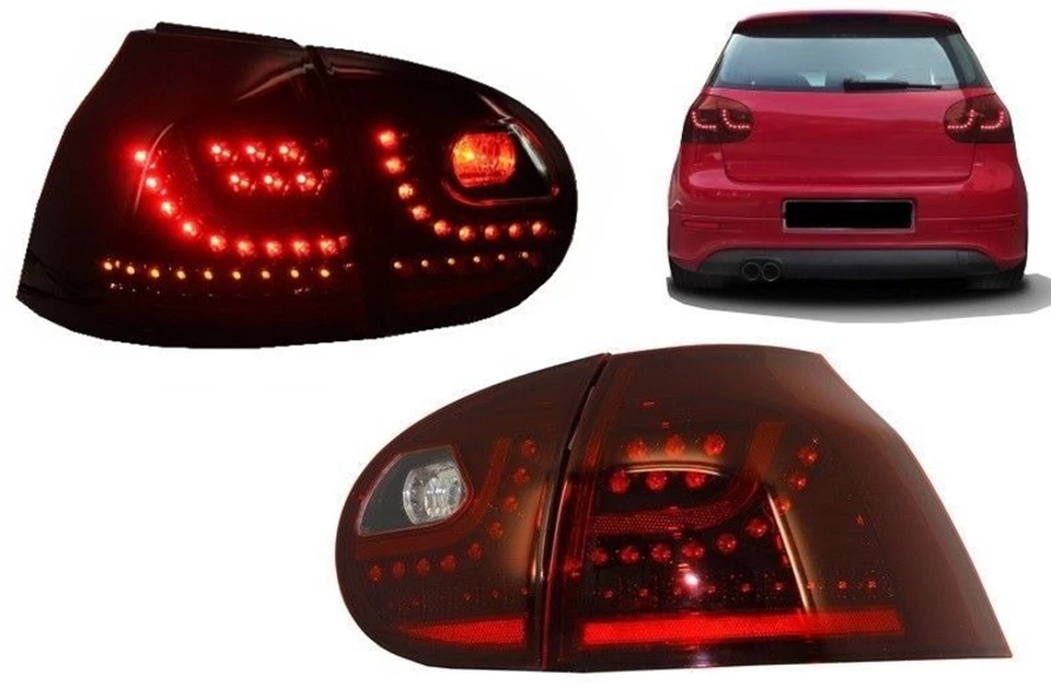 Luces traseras LED para VW Golf V 5 04-09 LHD rojo cereza estilo urbano - Imagen 1 de 4