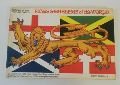 Vintage Brooke Bond Picture Cards Flags & Emblems of the World. Near Complete - Image 1 of 4