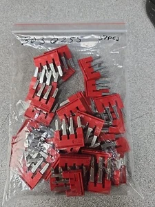37pcs - PHOENIX CONTACT 3030255 / FBS 4-6 BRIDGE PLUG-IN BRIDGE 4 RED (2B7) - Picture 1 of 5