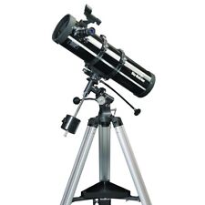 Skywatcher Explorer 130P telescope  EQ mount eyepieces Aluminium tripod.