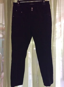Women's sz 11 12 Scandal Jeans super Stretch black denim 27" inseam pants - Picture 1 of 10