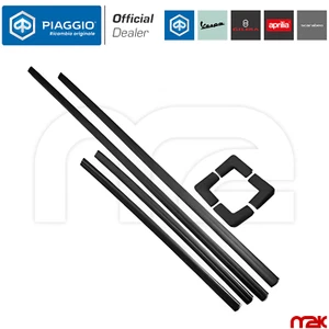 KIT LISTELLI GUARNIZIONI PARABREZZA VETRO ANT. PER APE TM P 602 703 V FL2 220 - Imagen 1 de 5