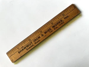 SHAWMUT IRON & WIRE WORKS INC Rejillas de Banco 6"" Madera y Plástico REGLA Everett MASS - Imagen 1 de 2