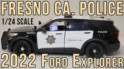 1/24 Fresno California Police 2022 Explorer Lights and Siren SEE DESCRIPTION! - Image 1 of 4