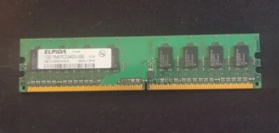 Elpida 1GB 1RX8 PC2-6400U Desktop Memory RAM EBE10UE8AFFA-8G-F - Image 1 of 2