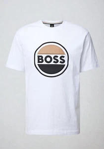 Hugo Boss Herren T-Shirt Kurzarm Herren Shirt Rundhals mit Stick Logo - Bild 1 von 6
