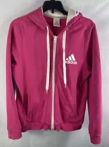 Adidas Damen-Hoodie rosa mit durchgehendem Reißverschluss Gr. Large - Bild 1 von 6