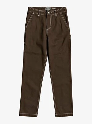 Nuevo con etiquetas Pantalones de trabajo Quiksilver para niños Gawer calce regular bolsillos talla 12 Foto 1 de 2