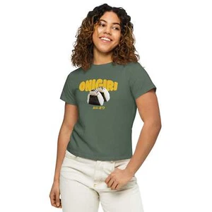 Camiseta gráfica divertida comida japonesa Onigiri bola de arroz para mujer manga corta - Imagen 1 de 24