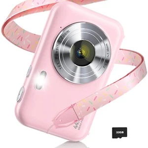 Kids Digital Camera Autofocus 1080P 44MP With 32GB SD Card. 16X Zoom.Anti-Shake - Picture 1 of 10