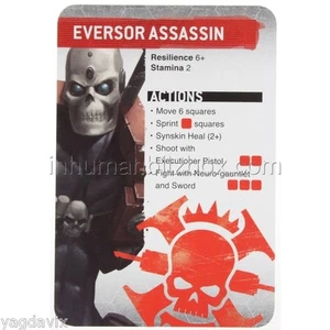 SAS06 EVERSOR REFERENCE CARD ASSASSINORUM WARHAMMER 40,000 BITZ W40K - Picture 1 of 1