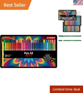 Bulk Felt Tip Pens - 50-Piece Set with Robust Tips for Stunning Art Creations - Picture 1 of 9