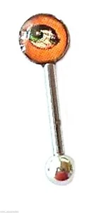 Eyebrow Barbell Character Powerpuff Buttercup 16 Gauge 5/16" Steel - Picture 1 of 3