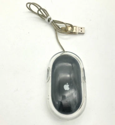 Genuine Vintage Apple Macintosh Pro M5769 USB Wired Optical 400 DPI Mouse Black - Image 1 of 4