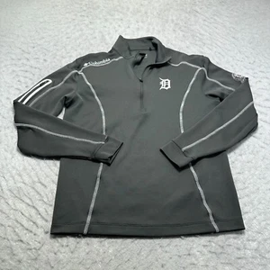 Columbia Detroit Tigers 1968 World Series Champs 50th 1/4 Zip Gray Mens Size S - Picture 1 of 13