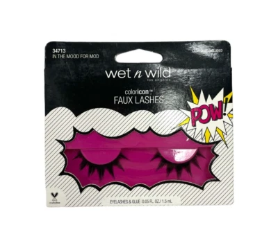 *Pestañas y pegamento Wet n Wild Coloricon (0,05 fl/1,5 ml) nuevo como se ve en las fotos Foto 1 de 2