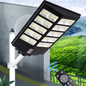8000W Commercial Solar Street Light Dusk To Dawn for Parking Lot Outdoor Road - Picture 1 of 12