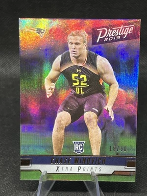 2019 Prestige - Chase Winovich #245 - Gold /50 Extra Pts RC - New England Pats - Image 1 of 2