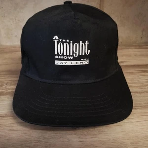 Tonight Show Jay Leno Hat Cap Snap Back Black TV Show Promo Mens - Picture 1 of 7
