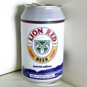 One NZ Warriors Special Edition Can Beer Lion Red Exclusive To Home Games Empty - Bild 1 von 10