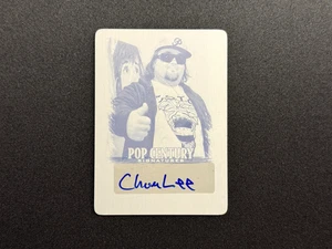 Chumlee 2012 Foglia Pop Century Base piastra ciano 1/1 autografo auto pedone stelle - Foto 1 di 8