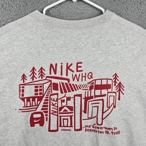 Sudadera Nike Para Hombre XL Gris Centro Swoosh Sede Mundial Emisión Empleada - Imagen 1 de 10