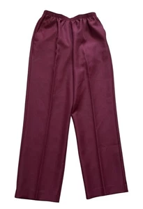 ALFRED DUNNER Women' Size 12 Classic Burgundy Red Casual Pull On Pants - Picture 1 of 4