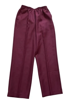ALFRED DUNNER Women' Size 12 Classic Burgundy Red Casual Pull On Pants - Image 1 of 4