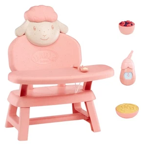 Baby Doll Mealtime Table with Food, Sturdy, High-End Design, Fits Dolls to 17",  - Picture 1 of 12