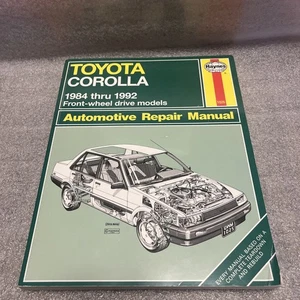 Toyota Corolla Repair Manual 1984-1992 Haynes Manual #1025 Like new. - Picture 1 of 8