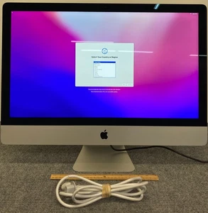 Apple iMac A1419 MNE92LL/A 2017 27" AIO i5-7500 16GB 1.03TB Fusion Drive w/Cord - Picture 1 of 4