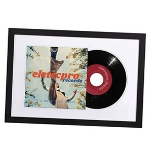 Record Frame 16x24 Inches with 2 Double Sided Mats (Black & White), Jukebox - Picture 1 of 7