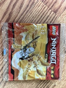 LEGO NINJAGO~26 PC WHITE NINJA ZANE~GOLDEN GLIDER~SPINJITZU~POLYBAG 30080~S1