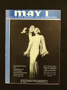 Partitura musical de mayo de 1934 We're Not Dressing - Imagen 1 de 3