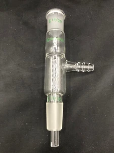 CHEMGLASS Glass 14/20 Vertical Vacuum Take-Off Adapter CG-1049-14 (1/cs) - Picture 1 of 7